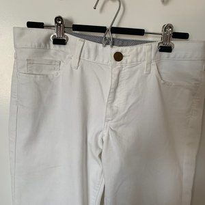 Banana Republic white denim flare jeans